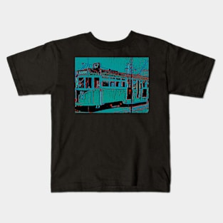 Green Tram Kids T-Shirt